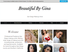 Tablet Screenshot of beautifulbygina.com